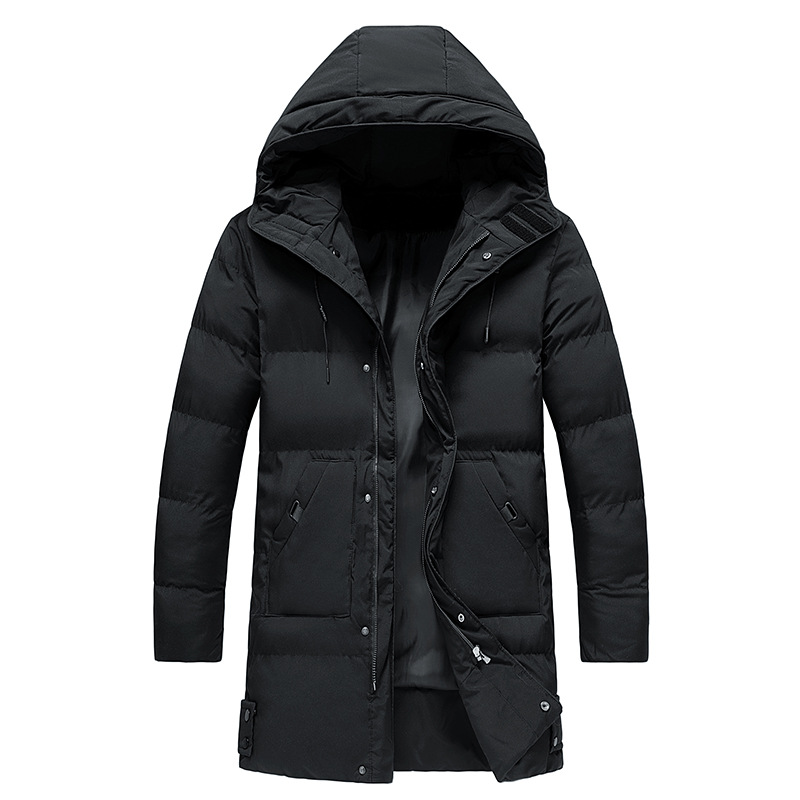 Men's Padded Long Winter Jacket