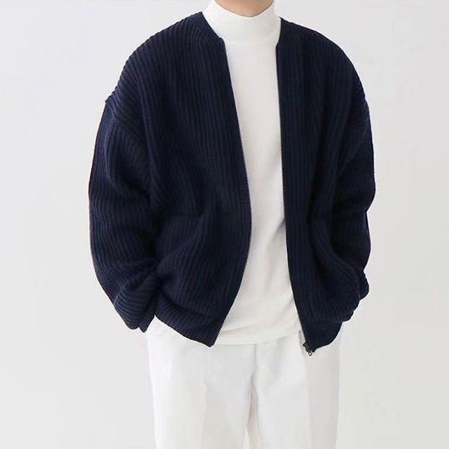 Men's Knitted Cardigan in Modern Design