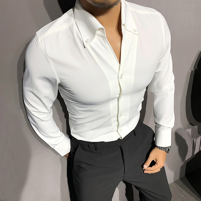 Men's Long Sleeve Shirt Elegant Fit
