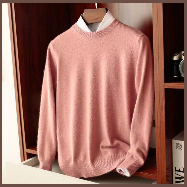 Men's Knitted Jumper with Round Neck