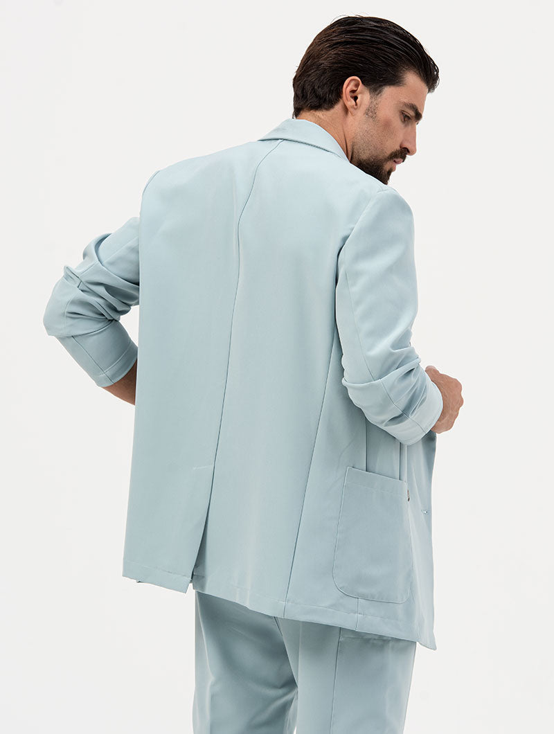 Men's Double-Breasted Blazer Loose Fit