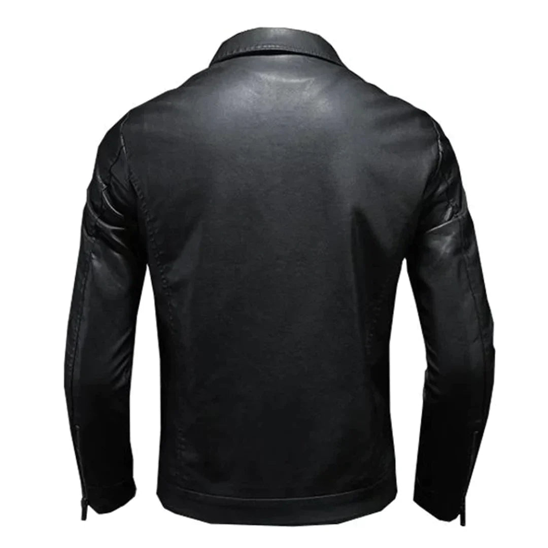 Men's Leather Jacket Modern and Versatile