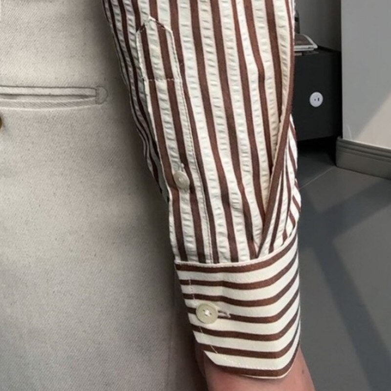 Men's Striped Shirt Italian Style