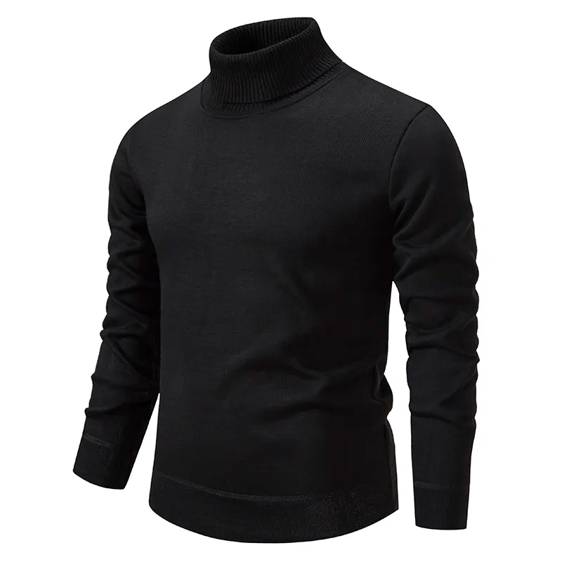 Men's Roll Neck Jumper in Virgin Wool