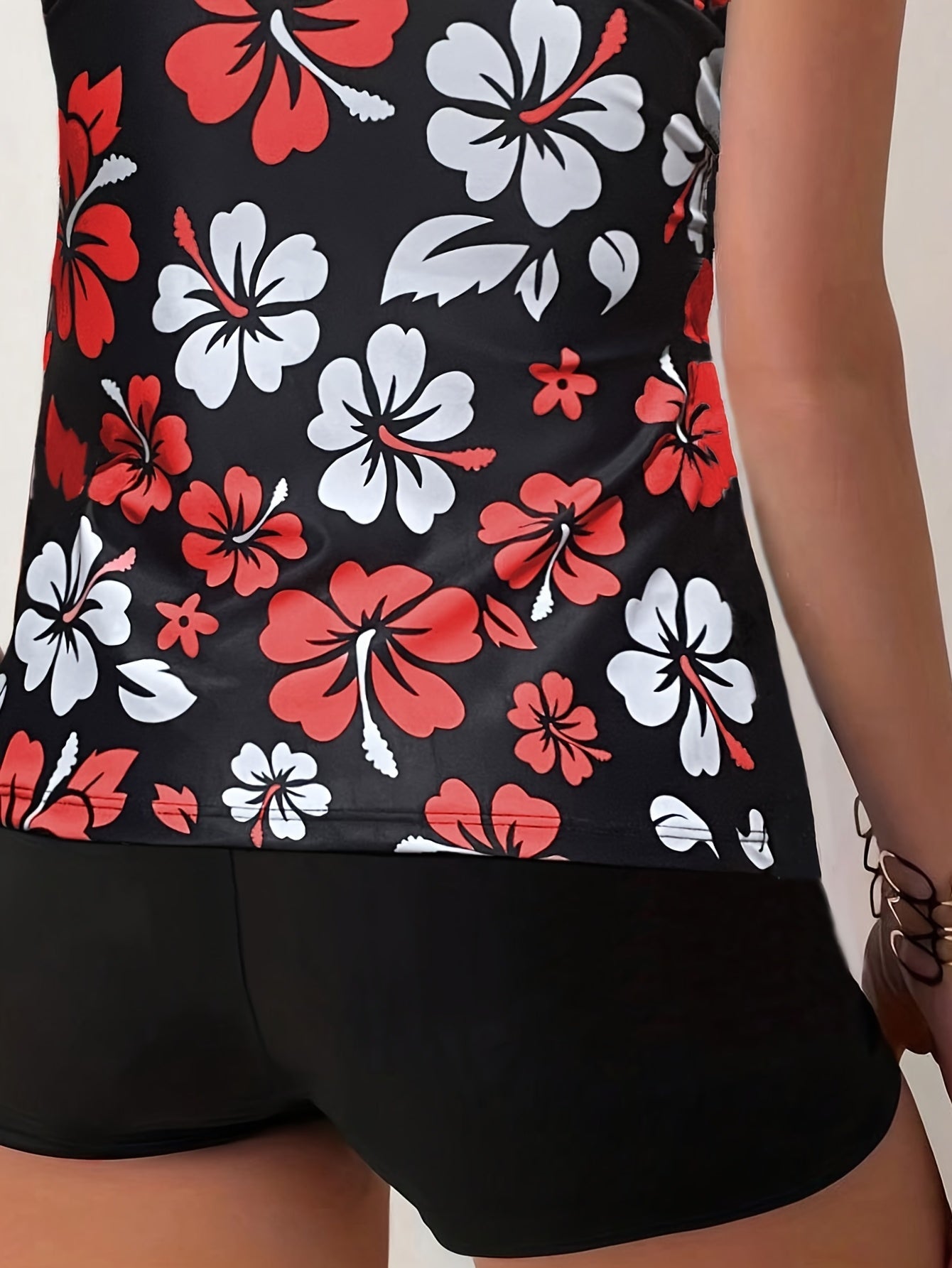 Elena | Floral Print Tankini Set