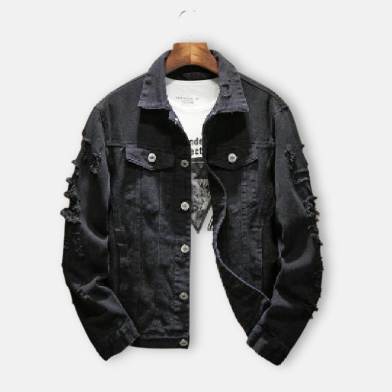 Men's Jacket with Rips