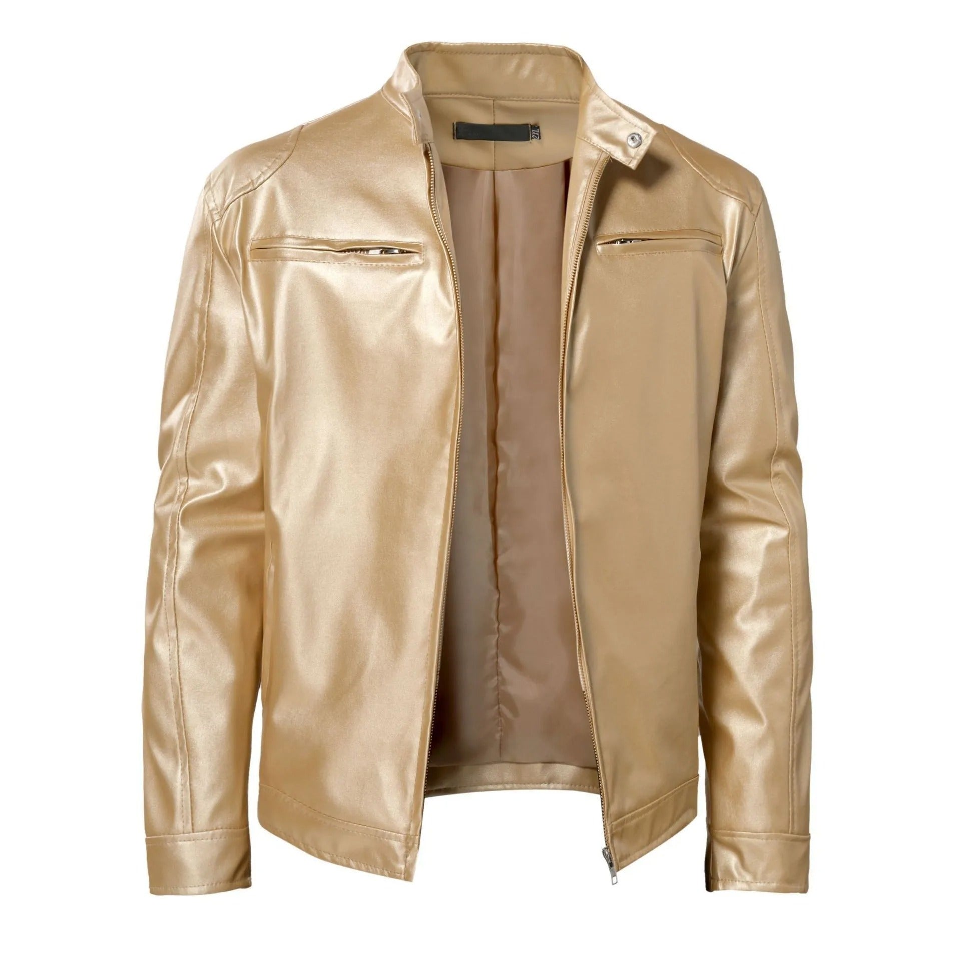 Men's Leather Jacket - Warm and Stylish