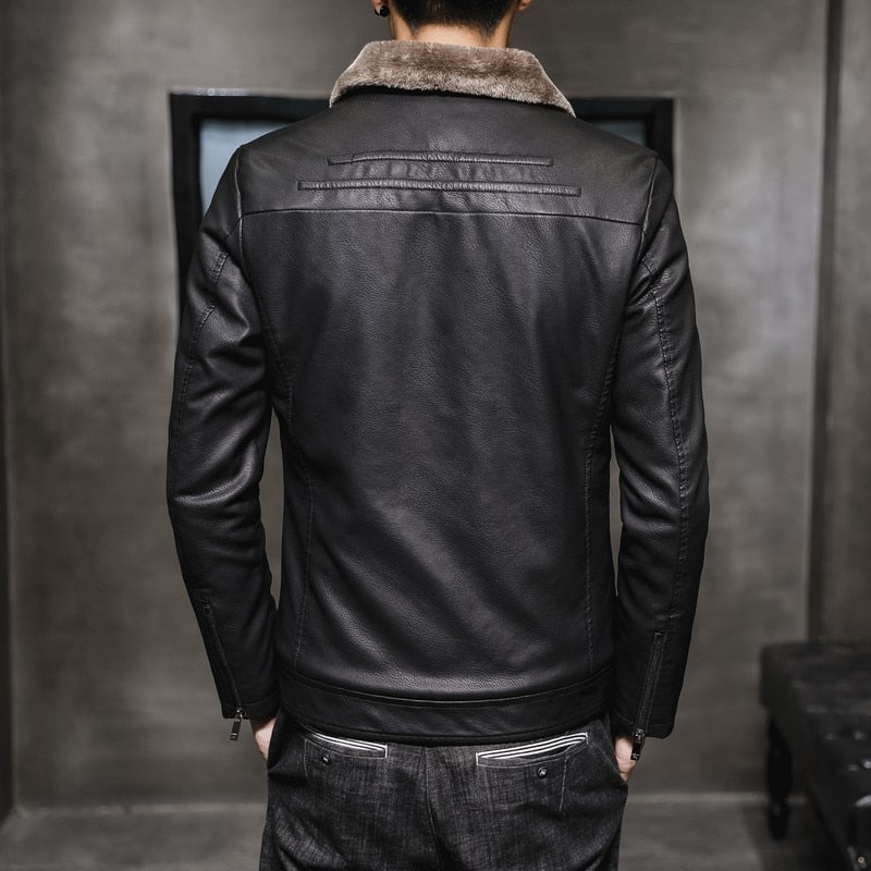 Men's Leather Jacket with Timeless Style