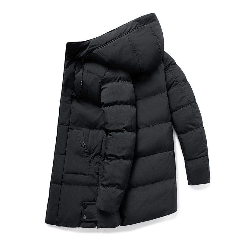Men's Padded Long Winter Jacket