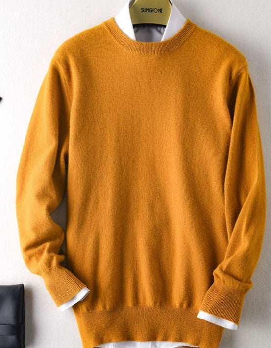 Men's Knitted Jumper with Round Neck