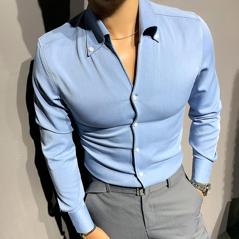 Men's Long Sleeve Shirt Elegant Fit