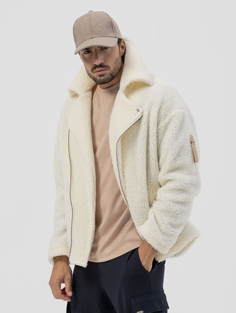 Men's Slim Fit Jacket with Zip Closure