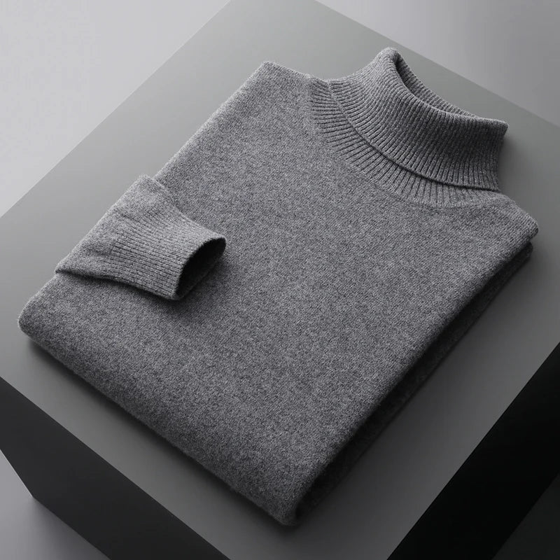 Men's Wool Turtleneck Premium Quality
