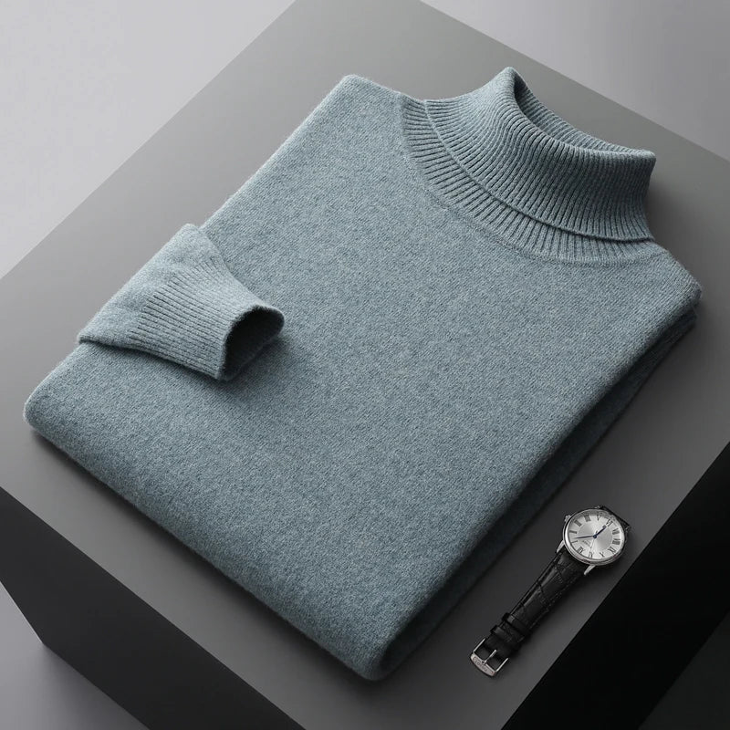 Men's Wool Turtleneck Premium Quality