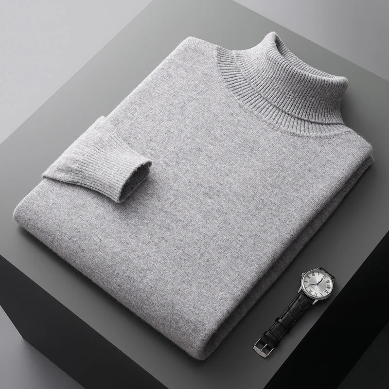 Men's Wool Turtleneck Premium Quality