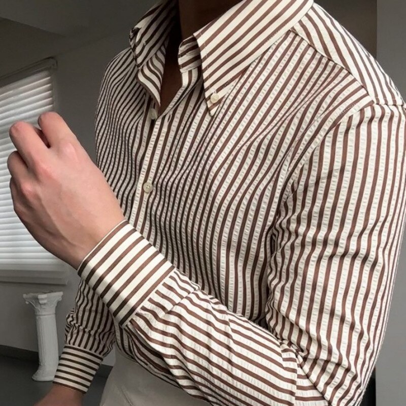 Men's Striped Shirt Italian Style