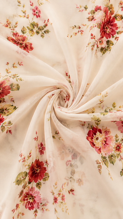 Aurelia | Floral Corset Maxi Dress Ruffle Hem Side Split
