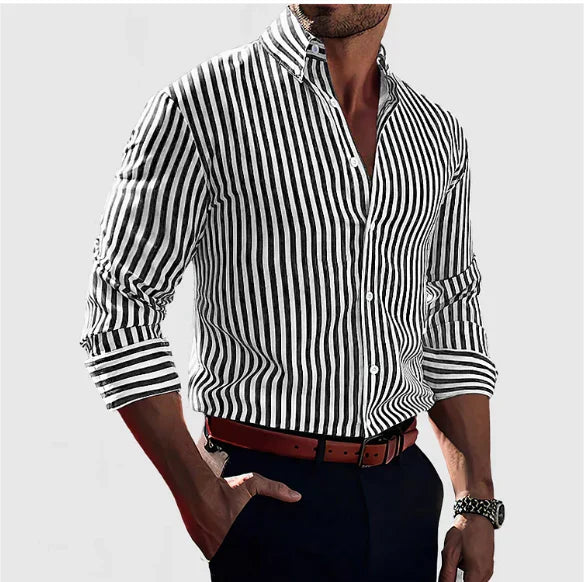 Men's Striped Shirt Elegant