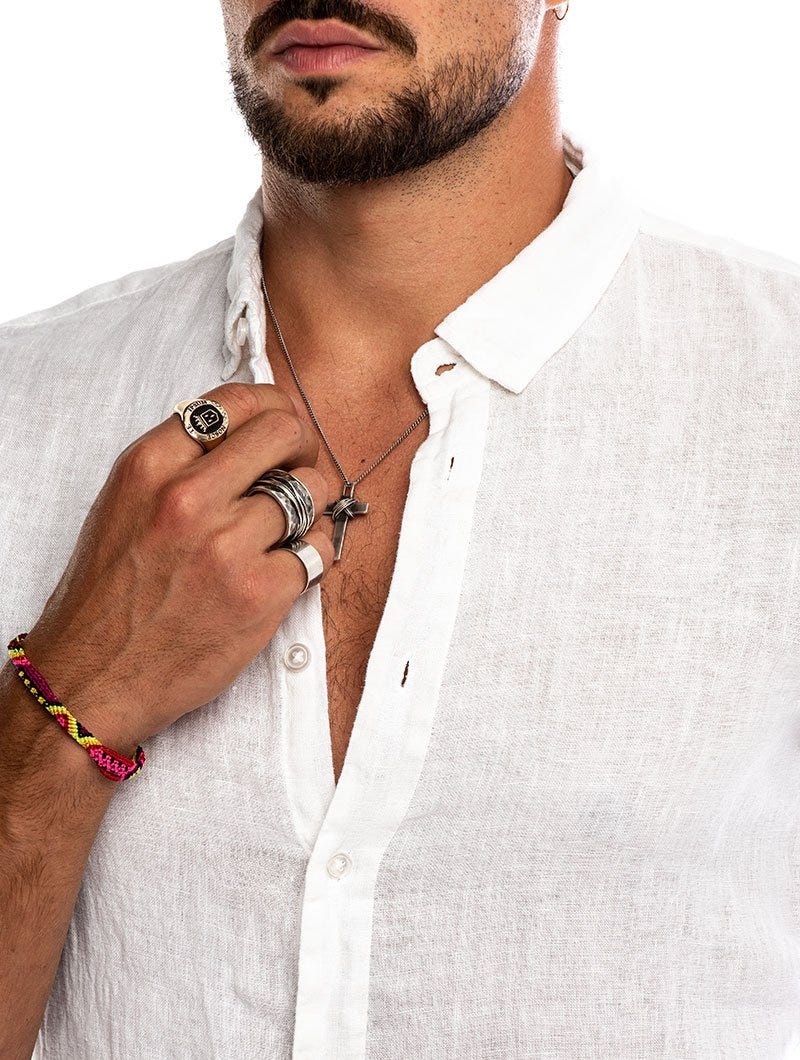 Men's Slim Fit Linen Shirt Timeless