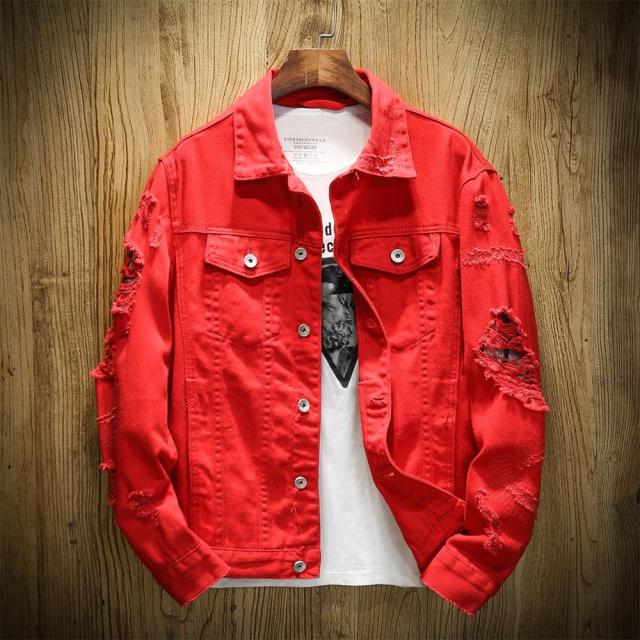 Men's Jacket with Rips