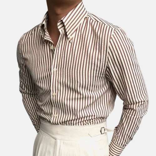 Men's Striped Shirt Italian Style